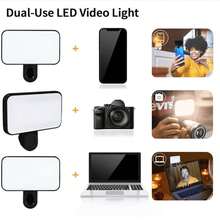 Đèn chiếu sáng phụ chất lượng cao, thiết bị phát trực tiếp, đèn LED chiếu sáng phụ, đèn selfie, 1 đèn selfie cầm tay, đèn kẹp, đèn selfie cho điện thoại, dùng cho điện thoại di động và máy tính, trang điểm, hội nghị Zoom, phát trực tiếp, vlog, chụp ảnh selfie và gọi video hoàn hảo, pin 250mAh, thích hợp cho selfie và phát trực tiếp, đèn cầm tay, quà tặng Ngày của Mẹ, sinh nhật. - Hồng - Xem 3