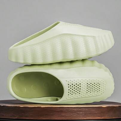 Men's Breathable Sandals, Soft Thick Sole Non-Slip Outdoor Comfortable Slides, Summer Beach Trekking Sandals, Plus Size