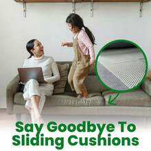 ECOHomes - Cojín Antideslizante para Sofá Almohadillas para Orejas y Agarre para Evitar Deslizamiento para Sofá y Patio - Gris - Ver 7