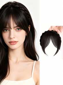 1 Tiara charmosa com franja, ideal para mulheres, cobre a linha do cabelo e é perfeita para carnavais, volta às aulas, encontros no Dia dos Namorados, acessórios de cabelo, perucas, acessórios de viagem, tiara, arco de cabelo, festivais, aniversários. - Multicolorido - Ver 6
