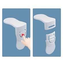 2pcs Mini Fridge Lock With Key | Metal + Plastic Universal Safety Lock | Cabinet Drawer Toilet Seat Lock | Safety Protection Lock | Multi-Functional Anti-Opening Lock For Home & Office - Drawer Lock - View 5
