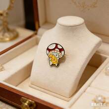 1 chiếc ghim cài áo hình nấm hoạt hình dễ thương, phụ kiện thời trang đa năng dùng hàng ngày. - Nhiều màu - Xem 2