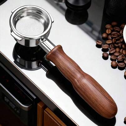 58mm Bottomless Filter Basket, Stainless Steel Triple-Spout Filter Basket, Compatible With Barsetto BAE01, BAE02, Calphalon Temp IQ And Other Espresso Machines. 51mm Bottomless Filter Basket, Compatible With De'Longhi Alloy Model Espresso Machines.