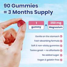 Deep Calm Magnesium Complex 14-In-1 Gummies – 90 Count (Pack Of 1) – With D3, Ashwagandha, L-Theanine, Zinc – Magnesium Complex For Women And Men – No Added Sugar Vegan Magnesium Glycinate Gummies - 90 Count (Pack of 1) - 查看 6