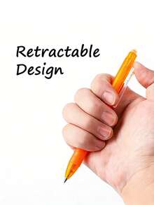 1pc/4pcs/8pcs Creative Erasable Gel Pen - Twist-Action Thermo-Erasable Refill Pen / Friction Ballpoint - Custom-Print Promotional Erasable Pen - Press the Colored Pen - View 4