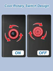 3cm Flat Surface Engine Start Button Decorative Cover - Rotatable ABS Decorative Ring With Adhesive Backing, Fits Keyless Ignition Switch, No Drilling Required, Multiple Designs, Engine Start Button Decorative Cover - Car Interior Accessories - One-click Start Sticker - View 8