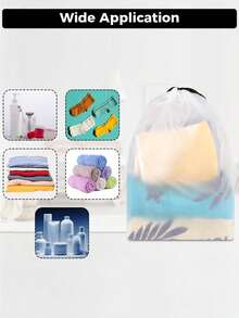 Cubos de embalaje de viaje con cierre de cordón, bolsas de almacenamiento transparentes y con escarcha en stock al por mayor - Ver 5