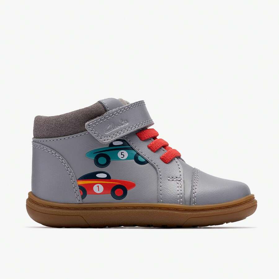 Clarks Flash Retro T - Grey - View 1