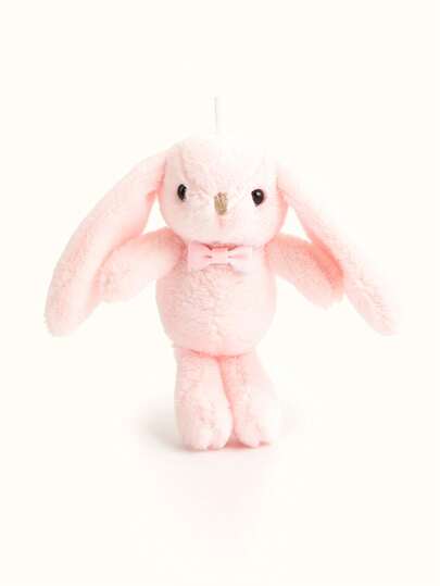 1pc Cute Bow Tie Long Ear Rabbit Plush Keychain Pendant Decoration, Suitable For Gift, Wallet, Backpack, Party, Wedding, Birthday, Christmas, For Friends, Family, Teachers, Colleagues