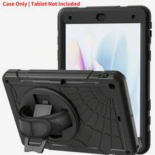 适用于 iPad 10/9/8/7/6/5 代 11 英寸/10.9 英寸/10.2 英寸/9.7 英寸/8.3 英寸/7.9 英寸的保护套，iPad 10 代 10.9 英寸平板电脑保护套，带笔槽、360° 旋转手带和支架，兼容 iPad Mini 6、Mini 7、8.3 英寸、iPad Pro 11 英寸、iPad Air 2/Pro/5/6、9.7 英寸、iPad 7/8/9 代 10.2 英寸、iPad (A16) 11 英寸 11 代 (2025)、iPad 11(A16 2025)（红+蓝） - 黑色 - 查看 17