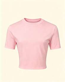 [Crop Top] Jesus Loves You Christian Baby Tee, Christian Merch Jesus Shirt, Christian Faith Gift, Christian Apparel2026tops Women Summer,Cute Clothes - 粉色 - 查看 2