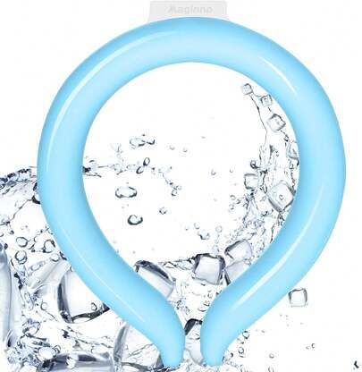 Wearable Neck Cooler, Cooling Tube Cold Ice Pack Wrap, Hands Free Gel Neck Cooler For Summer Hot Weather, Outdoor Work, Sports & Hot Flash Relief, Random Color 4Z8C