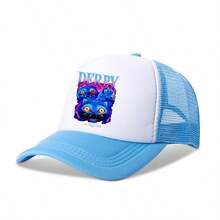 Hasbro Mũ lưỡi trai in hình hoạt hình săn phù thủy mới, mũ tròn thoáng khí bằng lưới, mũ thể thao phong cách hip hop. - Một kích cỡ phù hợp cho tất cả - Xem 13