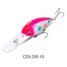 KINGDOM 1PC Kingpro OC-62 Big Crankbait Artificial Hard Baits 62mm 21.8g ABS Material Freshwater Sinking Saltwater Floating Minnow Bait For Sea Fishing Lures Trolling Retrieving Suitable For All Sea Areas - Multicolor - View 14