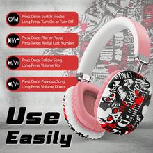 Gerripuer Wireless Headphones, Luxury Business Edition Studio Monitoring Headphones, Stereo Gaming Headset, HIFI Sound Quality, Comfortable Over-Ear Design, Foldable, Bass Boosted, Lightweight Wireless Headphones - View 7