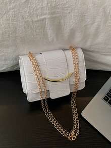 1 geantă crossbody de nișă nouă, de înaltă calitate, la modă, avangardistă, design de culoare solidă, poate fi purtată crossbody, curea nu este reglabilă, casual, dar elegantă și la modă, foarte potrivită pentru a fi luată la joacă și poate fi oferită și cadou prietenilor. - Multicolor - Vizualizare 6