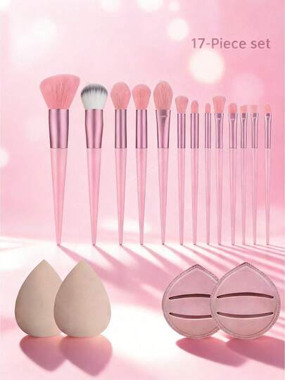 Bộ 17 món, Mỹ phẩm, Lông mi giả, Phấn má hồng, Quà tặng, Cọ trang điểm, Chăm sóc da, Lược, Trang điểm quyến rũ, Túi đựng mỹ phẩm, Chì kẻ môi, Phấn mắt, Bộ trang điểm, Kiểu tóc, Những vật dụng nhỏ xinh, Bộ quà tặng, Du lịch, Bộ đồ du lịch, Trang điểm Hàn Quốc, Son bóng, Quà tặng cho bạn gái, Quà tặng cho mẹ, Lông cọ mềm mật độ cao