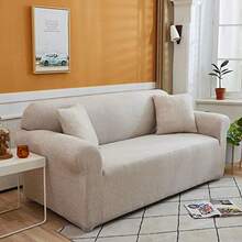 Hoobuy - Funda de sofá estampada para 2 cojines y dos fundas de almohada QMH 2 plazas/sofá de dos plazas - Gris - Ver 4