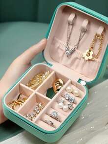 5-Layer Transparent Jewelry Storage Box With 120 Compartments, Earring Storage Box, Acrylic Jewelry Storage Box, Ring Transparent Plastic Transparent Jewelry Display Stand-Very Suitable For Ladies' Earrings, Rings, Necklaces And Bracelets, Cosmetic Storage Boxes, Jewelry Storage Boxes - Multicolor - View 10