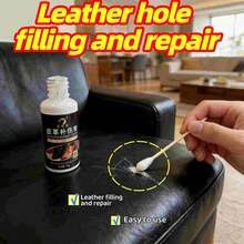 This Multi-Functional Leather Repair Kit Includes Dye And Leather Filler Repair Cream, Professional-Grade Leather Scratch Repair And Color Restoration Cream, Suitable For Repairing And Dyeing Leather Burns, Wear And Holes. - Liquid - View 6