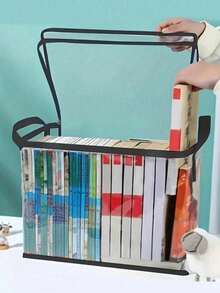 1 túi đựng sách dung tích lớn - Túi xách tay trong suốt, kiểu dáng tối giản, dễ dàng sắp xếp đồ đạc. - màu đen - Xem 1