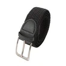 1 chiếc thắt lưng thun dệt dành cho nam, nhiều màu sắc để lựa chọn, không cần khóa, co giãn và thời trang, phù hợp cho chơi golf và mặc hàng ngày. - màu đen - Xem 6