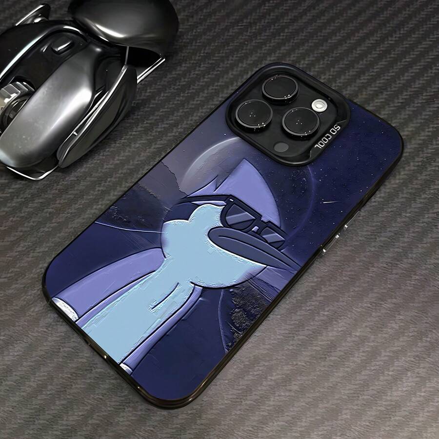 Tema espacial nocturno y genial de Blue Mordecai.funda de teléfono Fundas compatibles con ,Apple,VIVO,OPPO,,, y Honor.Fabricadas en silicona TPU,ofrecen protección contra golpes y caídas. - Negro - Ver 1