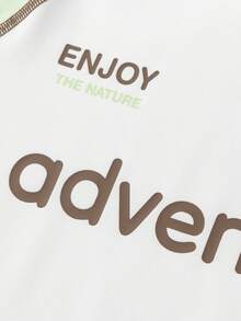 Balabala Áo thun bé trai thấm hút mồ hôi, nhanh khô, thoáng khí, thích hợp mặc mùa hè 2026. - tông màu trắng xanh - Xem 4