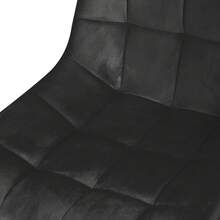 Lot de 2/4/6 Chaises de Salle à Manger, Jusqu'à 120kg, Chaise de Cuisine en Velours et Pieds en Métal, pour Salon Restaurant - Noir - Voir 9