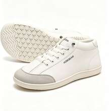 HOBIBEAR Leather Barefoot Shoes Lightweight Wide Toe Box Zero Drop Slip-On Shoes For Women - trắng - Xem 5