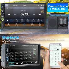 Estéreo Pantalla 2Din Táctil Inalámbrico CarPlay&Android Auto 7 Pulgadas IPS car audio Mirrorlink  autoestéreo Bluetooth FM TYPE-C AUX USB con camara - A - Ver 5