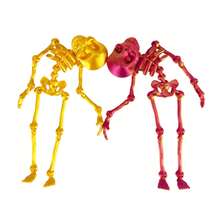 3D Movable Skeleton Doll - 20cm (7.9 Inches) Adjustable Joints Skeleton Toy, Creative Stress Relief Desk Decor, Suitable For Children Over 3 Years Old, Cool Halloween Gift For Boys And Girls - Multicolor - View 5