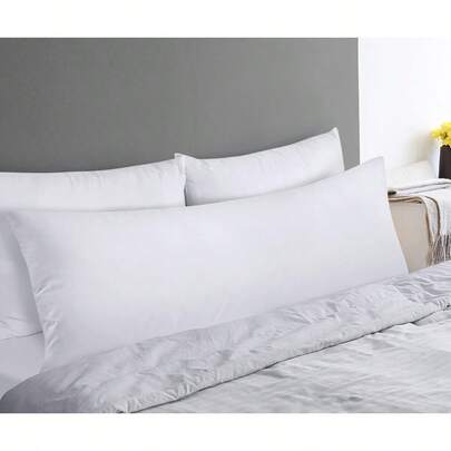 Full Body Bolster Pillow – Hollowfiber Filled, Perfect For Side Sleepers, Back & Neck Relief, Maternity & Pregnancy Support