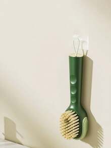 Cepillo de zapatos multifunción con dispensador de líquido, cepillo de limpieza de zapatos de cerdas suaves, fregador de zapatos para el hogar, herramienta de limpieza de baño, limpiador de zapatos para dormitorio - A - Ver 3