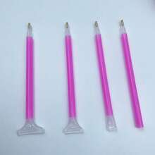 Bộ 4 bút chấm kim cương, đầu chấm 1/3/6/9, cán nhựa màu hồng 12.5cm, dụng cụ chấm và tô nhanh cho tranh thêu kim cương DIY. - Bút khoan - Xem 9
