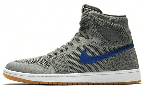 Air Jordan 1 Retro High Flyknit GS Clay Green GS Green - Green - View 1