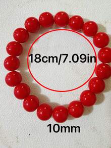 1pc Exaggerated Colorful Acrylic Beaded Necklace, Fashion Geometric Round Beads Choker Necklace For Women - Bead Style - View 22