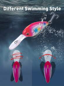 KINGDOM 1PC Kingpro OC-62 Big Crankbait Artificial Hard Baits 62mm 21.8g ABS Material Freshwater Sinking Saltwater Floating Minnow Bait For Sea Fishing Lures Trolling Retrieving Suitable For All Sea Areas - Multicolor - View 6