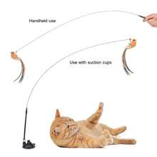 Cat Teaser Set, Realistic Bird Design, Retractable Handheld Teaser, Suitable For Kitten Hunting Training, Pet Toy, And Everyday Interaction Between Men And Women And Their Kittens,Dog Toy,Cat Toys,Cat Games - Multicolor - View 6