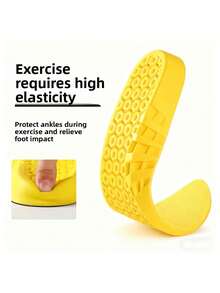 Latex Insoles, Super Soft, High Elasticity, Shock-Absorbing, Sweat-Absorbing, Breathable, Comfortable, Thick Sole, Full Insole. Suitable For Running And Long-Time Standing, Shock-Absorbing Insoles, Casual Shoes - Multicolor - View 4