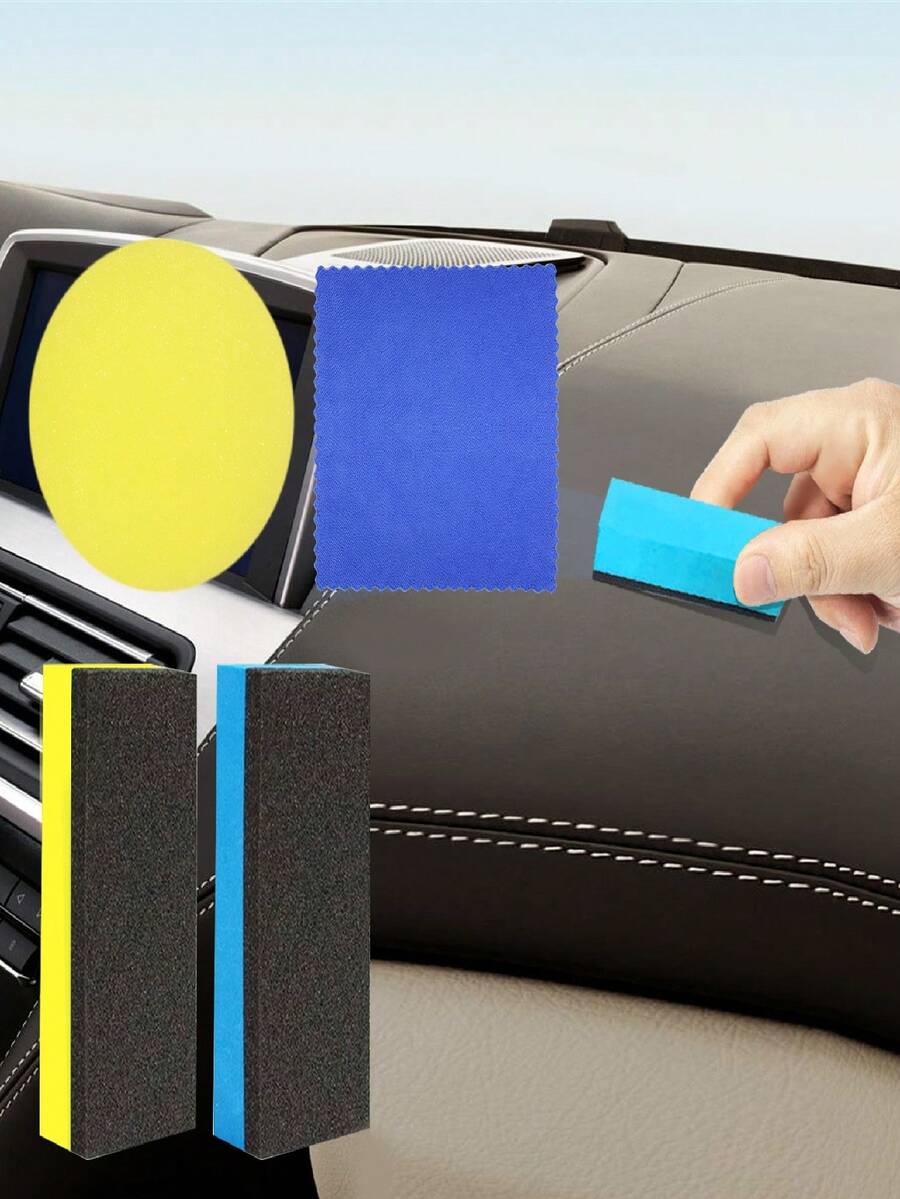 Multi-Functional Magic Cleaning Sponge, Suitable For Kitchen, Car Glass, Bathroom Tiles, Sink, Stove, Wall Stain Removal, Won't Scratch The Surface - Clean - View 1