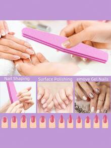 Bộ dụng cụ 645 món để loại bỏ móng tay. Bao gồm dũa, dung dịch tẩy sơn móng, giấy tẩy sơn móng, dụng cụ tẩy sơn móng, bộ dụng cụ cắt tỉa móng hai đầu bằng thép không gỉ, kẹp tẩy sơn gel móng tay, miếng ngâm tẩy sơn acrylic bằng nhựa, kẹp làm sạch. - Nhiều màu - Xem 5