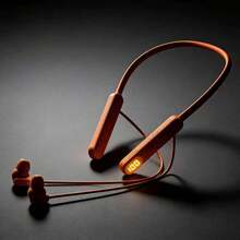 Bluetooth Neckband Earbuds, ACS 360° Panoramic Sound, 48H Long Battery, Low-Latency Gaming, IPX4 Sweatproof, AI-Powered Dual Connection, Ergonomic In-Ear Fit, Perfect For Sports Gaming & Leisure - 橘色 - 查看 6