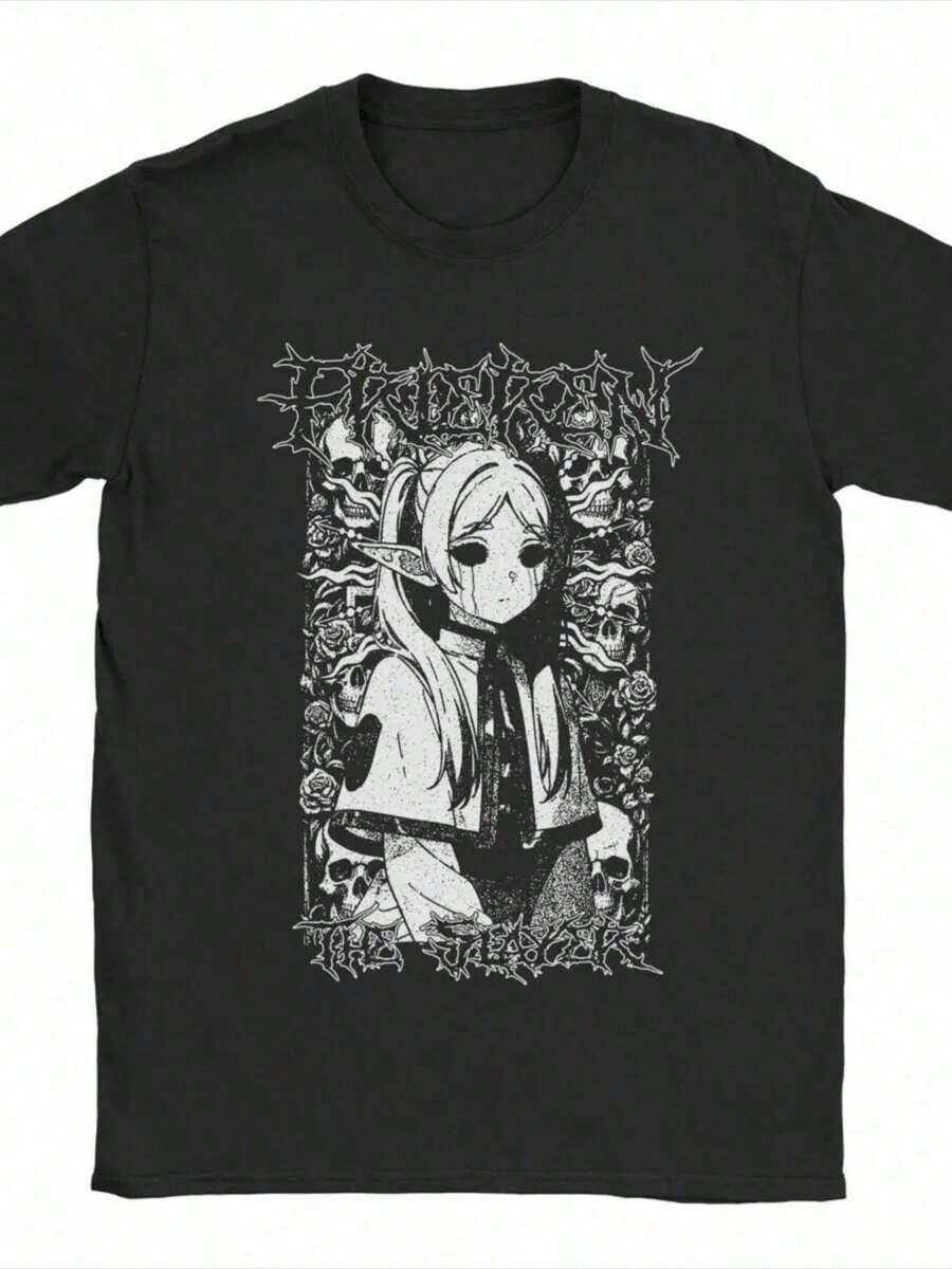Women's Summer Short-Sleeve T-ShirtNovelty Robot Robloxs Woman Face Game Meme Tshirt Unisex Round Neck Short Sleeve Clothing Cotton Summer Top TeeLoose And Comfortablesummer Tops Summer Outfits For Women - Black 2 - 查看 1