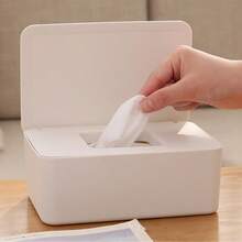 1 hộp đựng khăn ướt, hộp đựng khăn ướt dành cho người lớn, giữ cho khăn ướt luôn ẩm và tươi mới, hộp đựng khăn ướt chống trượt, hộp đựng khăn ướt - Nhiều màu - Xem 2