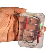 10pcs/15pcs/20pcs Boxed Combo Set Shiny Steel Plate Hooks With Barbs Lure Hooks Boat Fishing Hooks Saltwater Fishing Hooks Fishing Tackle Accessories - Multicolor - View 10