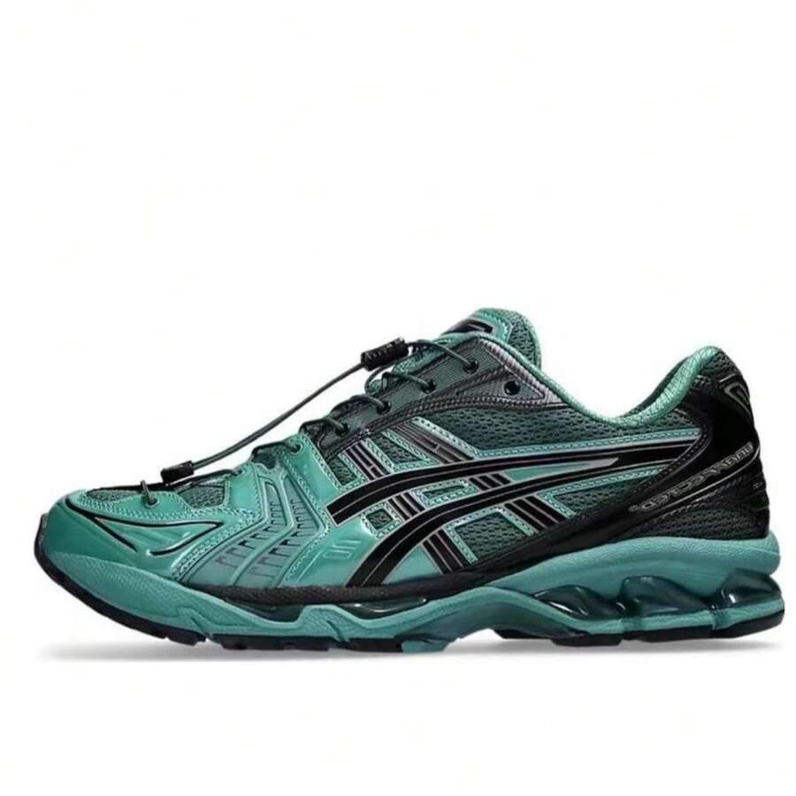 Unaffected X ASICS Gel-Kayano 14 Cushioning Low-Top Casual Running Shoes, Men's, Green - màu xanh lá - Xem 1