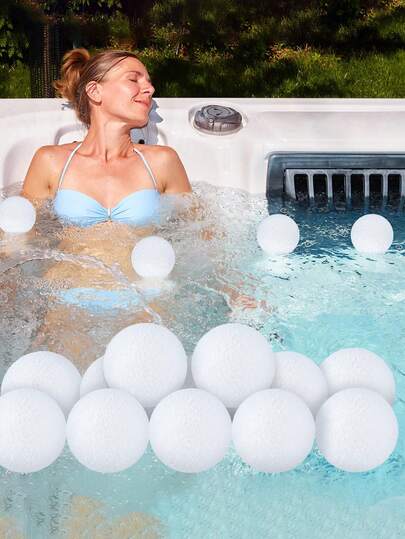 4pcs Summer Swimming Pool Party Sponge Balls, Suitable For Cleaning Pool Water Stains, Pond Spa Surface Cleaner, Reusable Pond Sponge Oil Stain Cleaner, Pond Accessories To Prevent Dirt Line And Filter Clogging, Suitable For In-Ground Pools And Inflatable Pools Pond Spa Accessories.