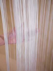 1pc 100*200cm Straight Curtain, Wedding Decoration Door Curtain, Home Decor Curtain, Ready-Made Hanging Curtain Partition - 1PC - View 2
