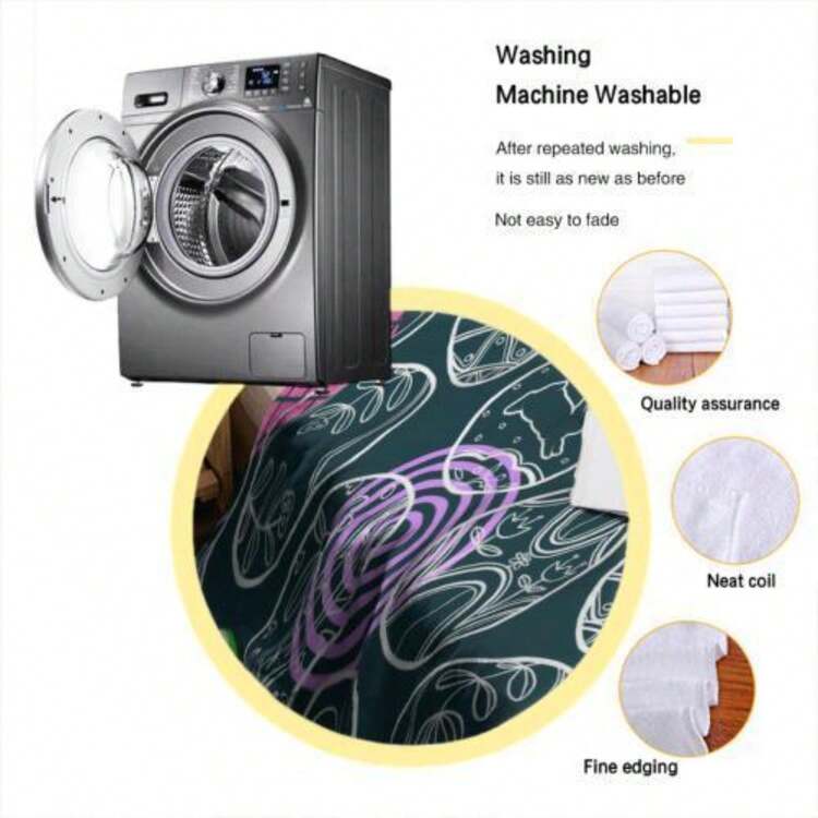 [HOMIES Printed Flannel Blanket] HOMIES Soft Printed Flannel Blanket - Multifunctional Nap Blanket And Small Throw With Creative Themed Patterns - Perfect Gift For Friends - 白色 - 查看 4